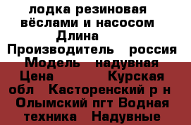 лодка резиновая c вёслами и насосом › Длина ­ 2 › Производитель ­ россия › Модель ­ надувная › Цена ­ 3 000 - Курская обл., Касторенский р-н, Олымский пгт Водная техника » Надувные лодки   